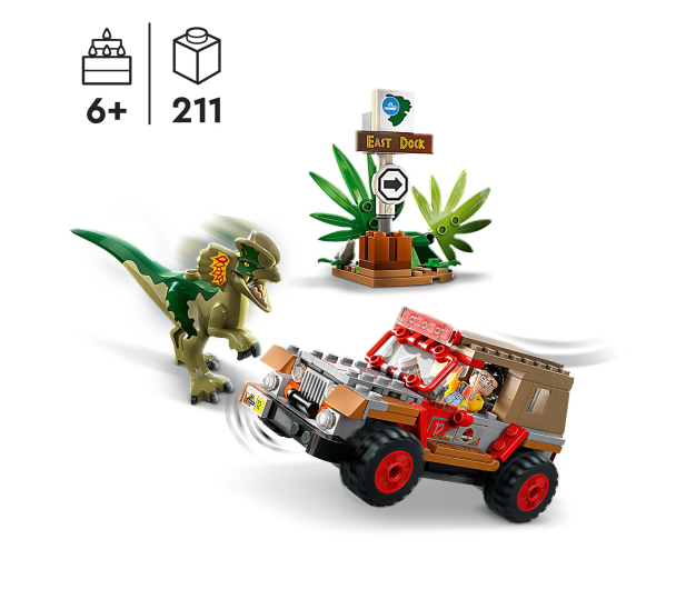 LEGO Outlet Jurassic World 76958 Zasadzka na dilofozaura - 1553875 - zdjęcie 3